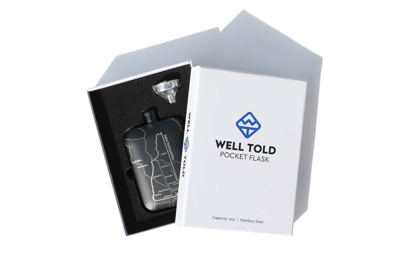 Home Town Maps Pocket Flask