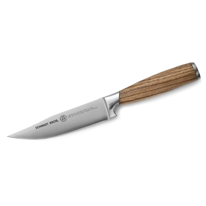Zebra Wood 4-Piece Jumbo Steak Knife Set
