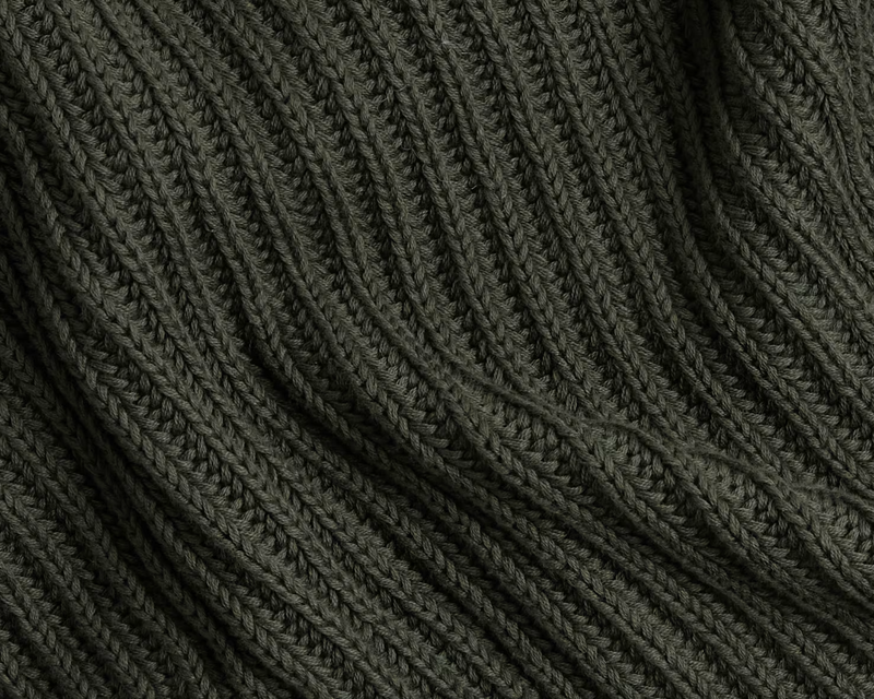 Organic Rib Knit Throw