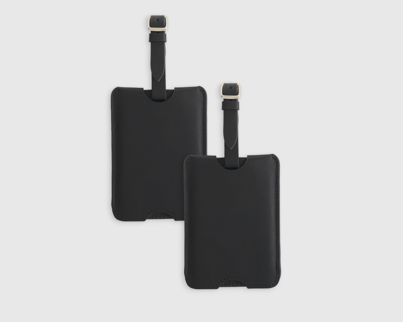 Nappa Leather Luggage Tag, 2 Pack