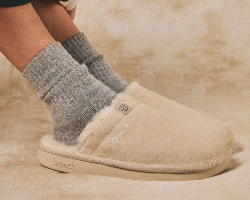 Essential Suede Shearling Slipper