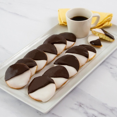 12PC Black and White Cookies