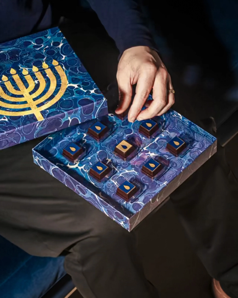 Hanukkah Chocolate Truffles Gift Box