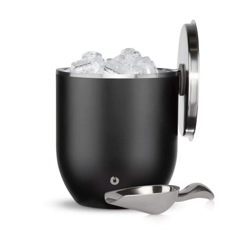 Stainless Steel Ice Bucket with Lid and Scoop