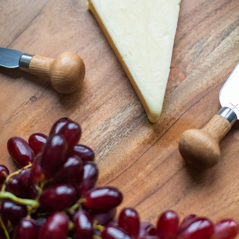Acacia Wood Round Charcuterie Board