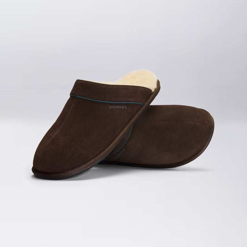 Men's Suede Fluff Scuff Slipper