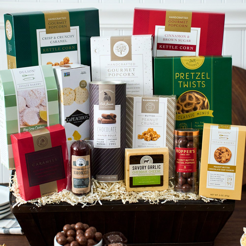 Deluxe Snack & Chocolate Gift Basket