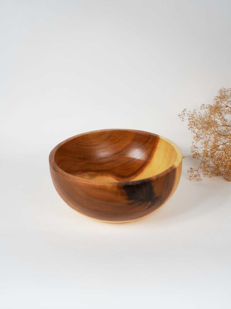 Acacia Wood Nested Bowl Trio