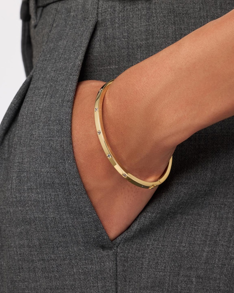 Selena Gold Bangle Bracelet