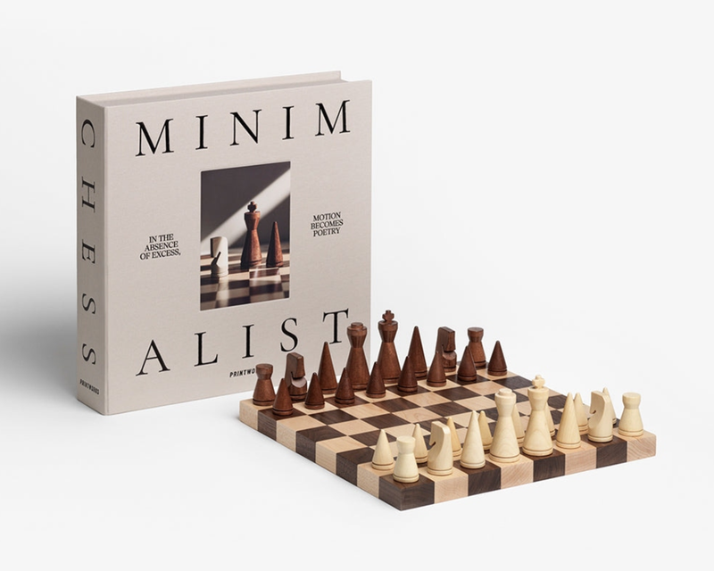 Wooden Chess Set, The Minimalist