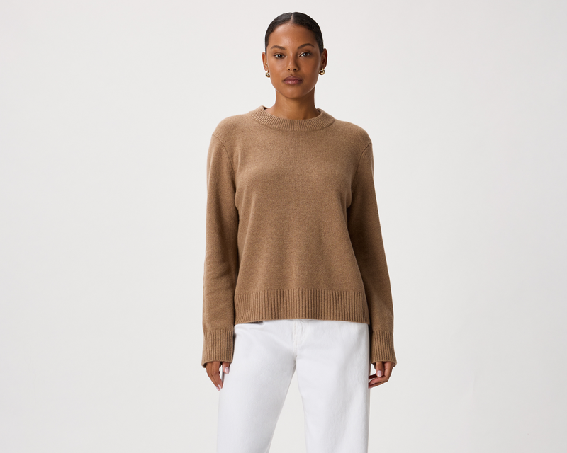 Mongolian Cashmere Oversized Crewneck Sweater