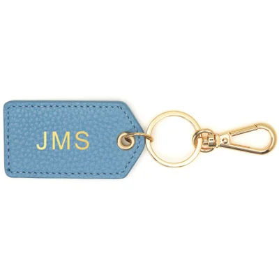 Monogrammed Cleo Leather Key Fob