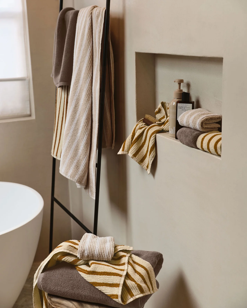 Organic Resort Stripe Bath Towel