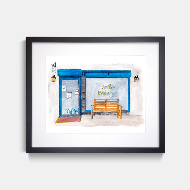 Framed iconic restaurant print - wedding gift 2026 - $178