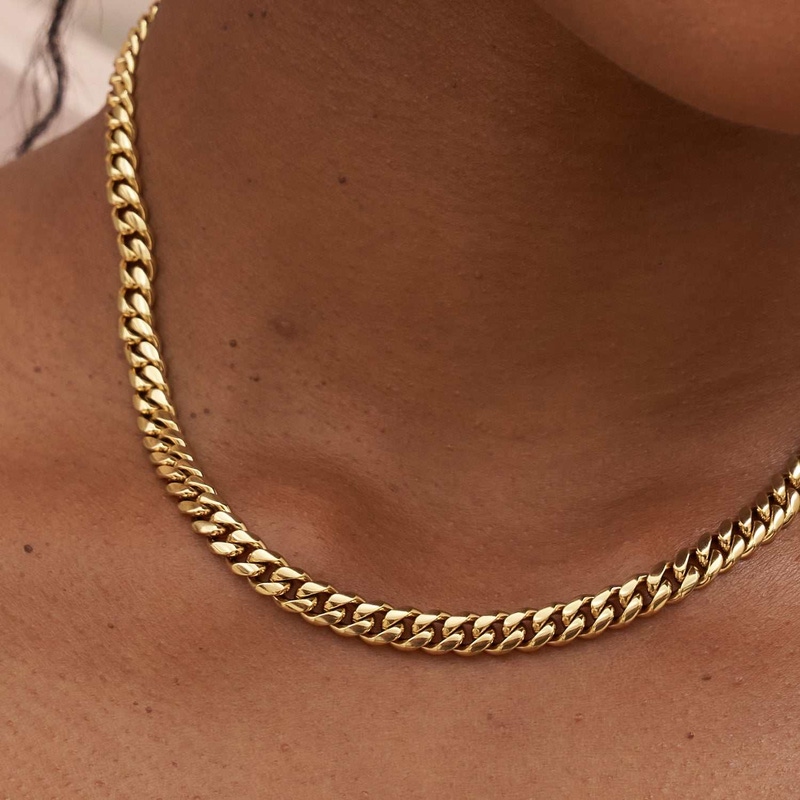 5mm Miami Cuban Link Chain Necklace