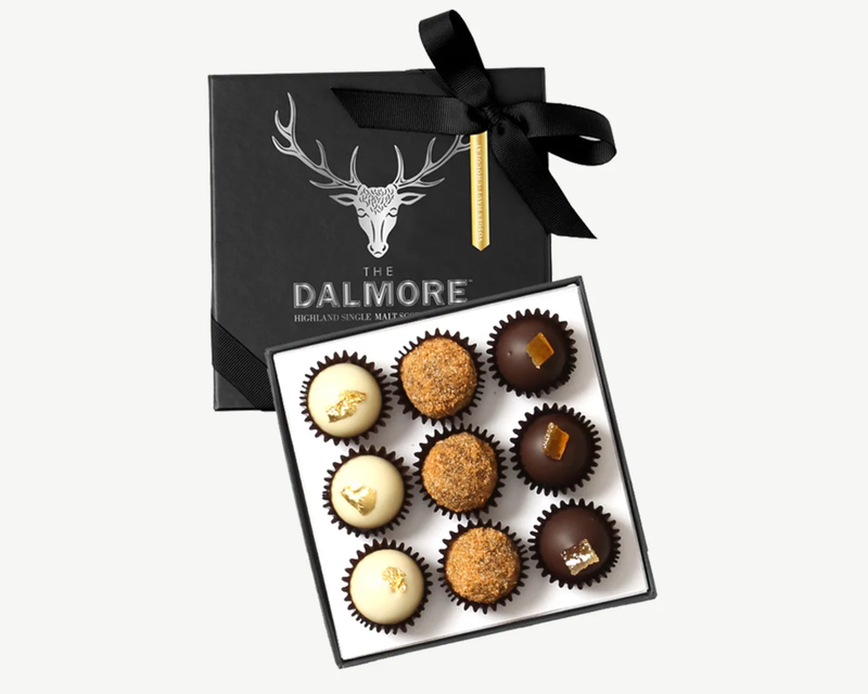 9 Piece Dalmore Scotch-Infused Truffle Gift Box