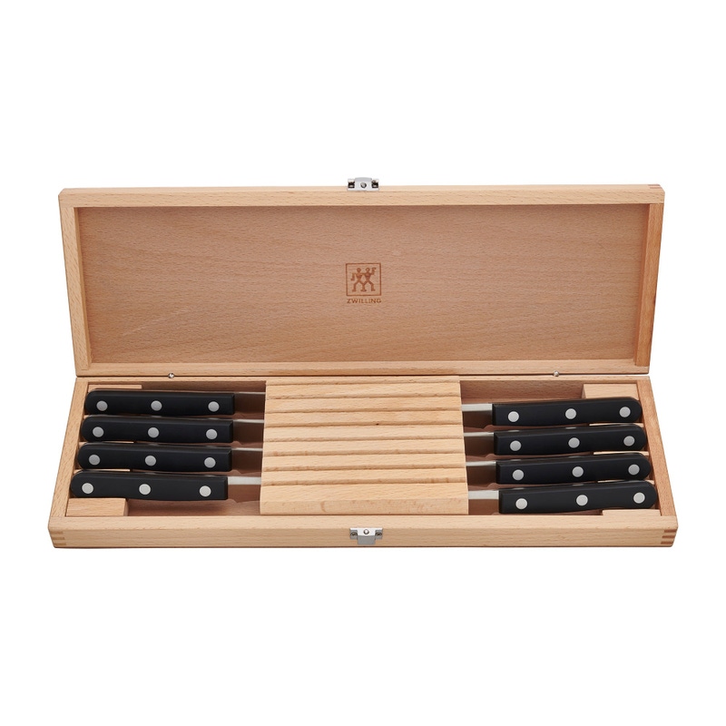 Twin Gourmet Classic 8-piece Steak Knife Set with Wood Case