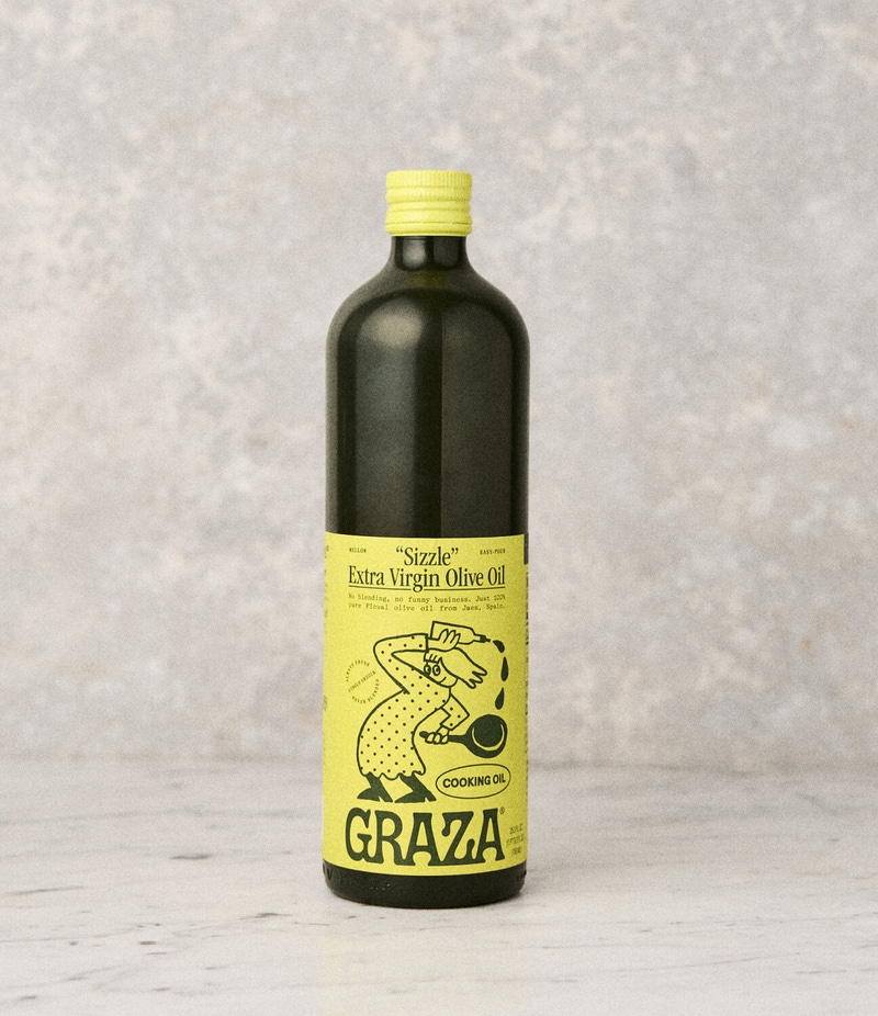 Sizzle Extra Virgin Olive Oil, Glass Bottle