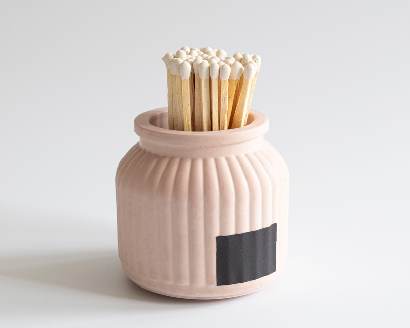 Apothecary Match Holder with Striker & Matches