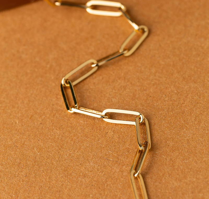 Large Paperclip Chain Bracelet