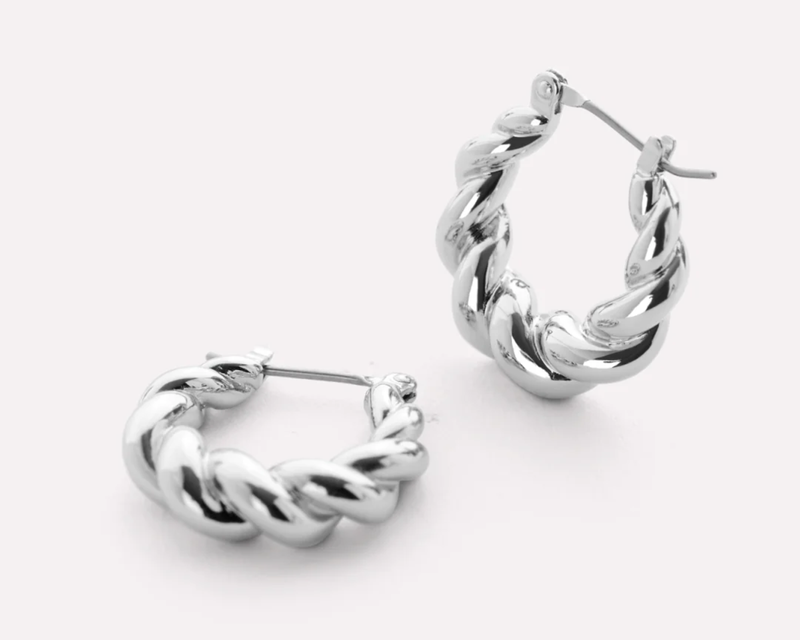 Paris Twisted Hoop Earrings
