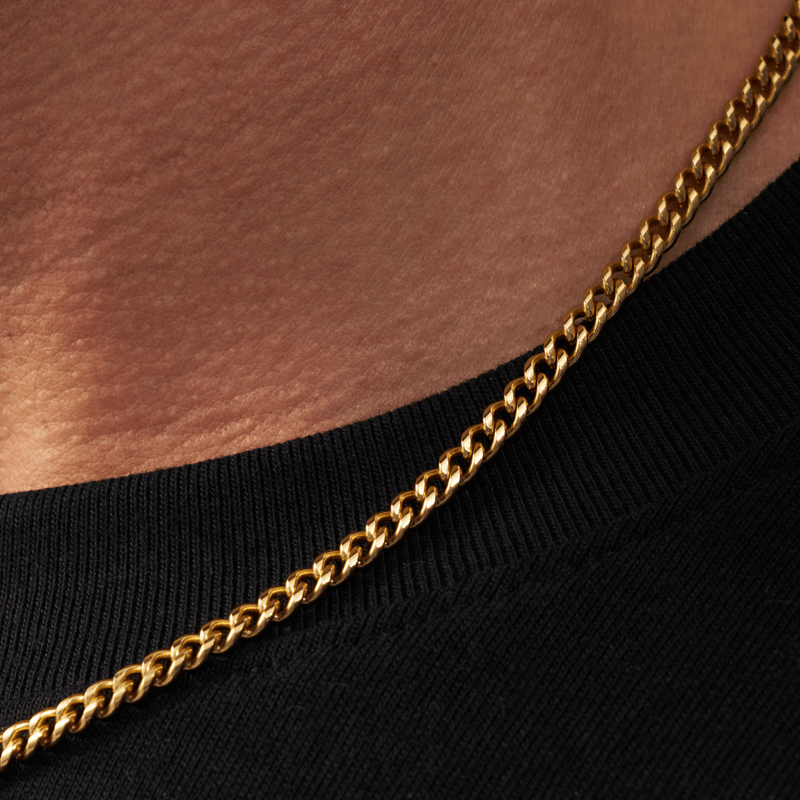 18K Gold Cuban Chain 4mm
