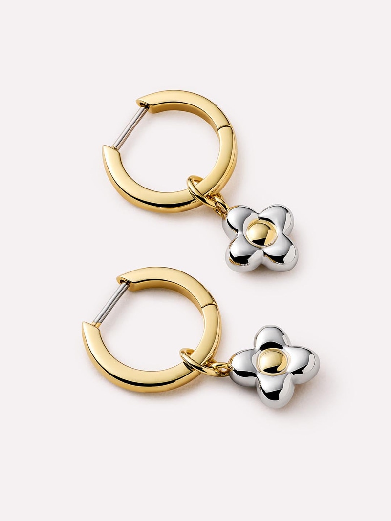 Liora Flower Hoop Earrings