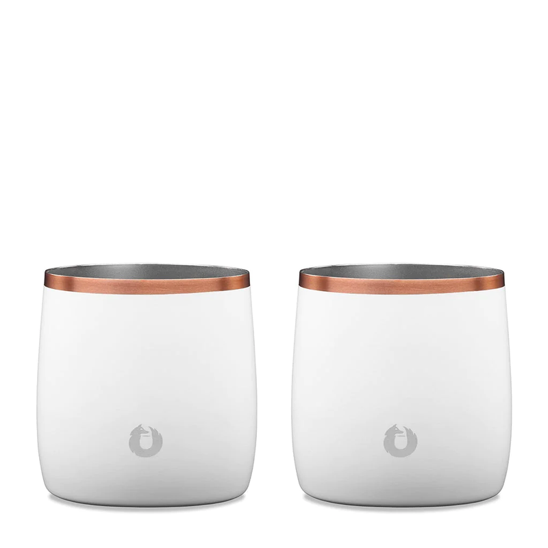 Stainless Steel Rocks Glass Set of 2