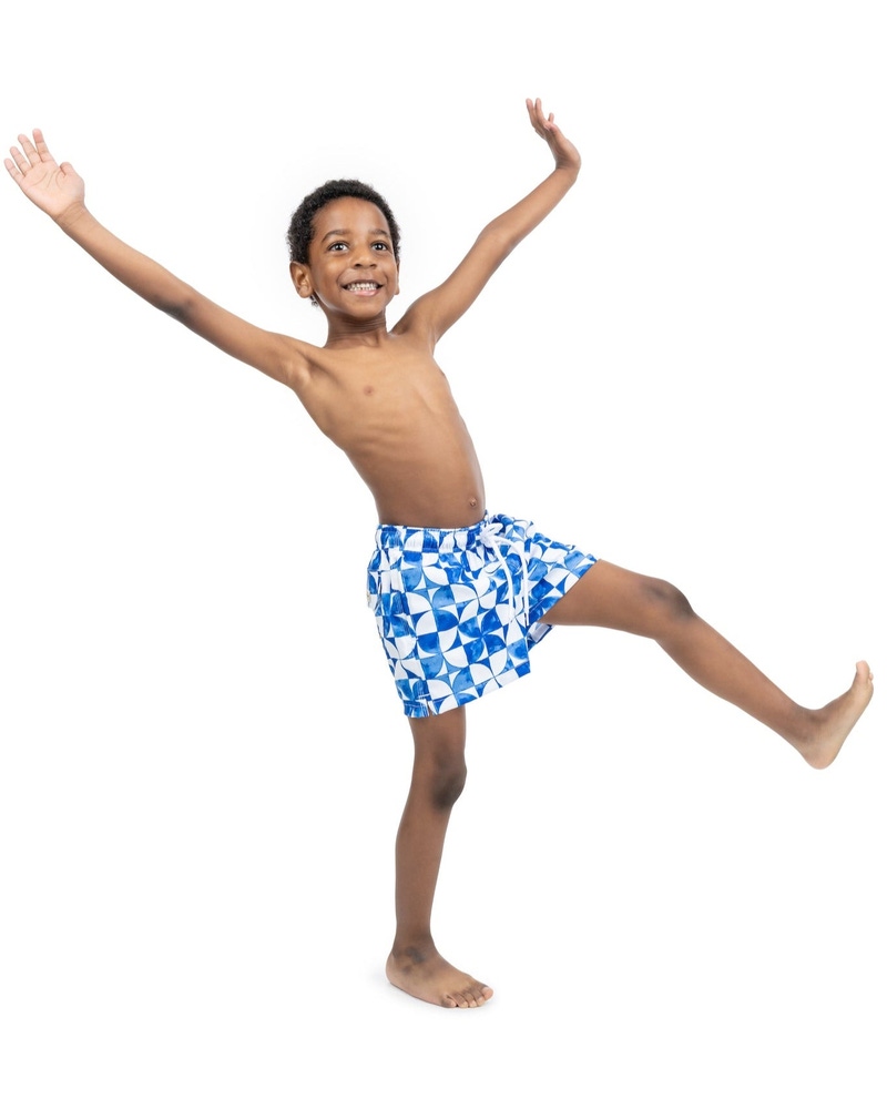 The Greece Boys Swim Trunks UPF 50+