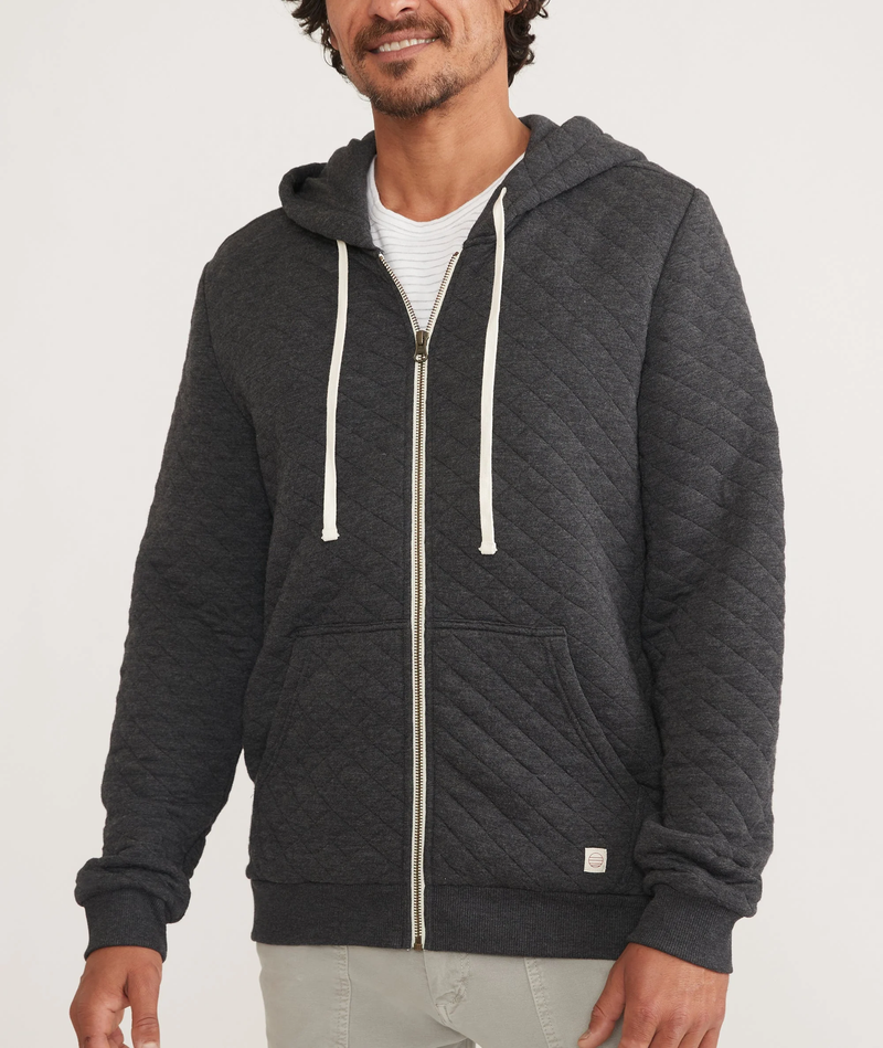 Men's Corbet Quilted Full Zip Hoodie
