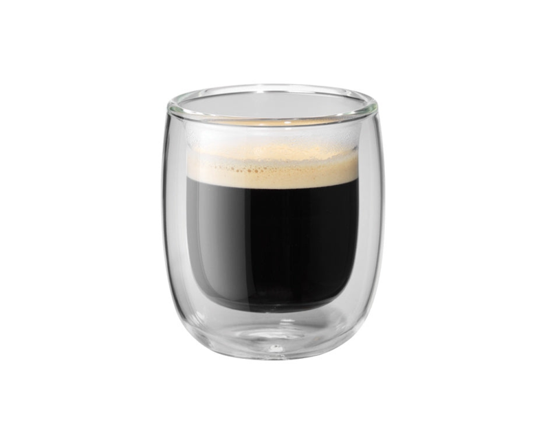 Sorrento 2-Piece Double-Wall Glass Espresso Cup Set