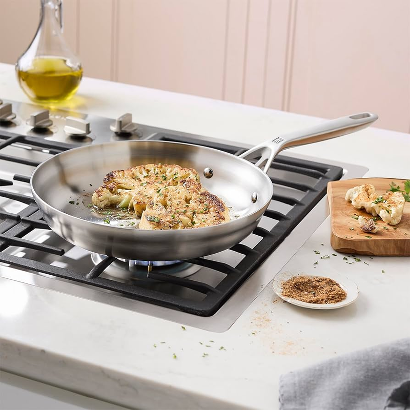 12" Motion Stainless Steel Stainless Steel Fry Pan