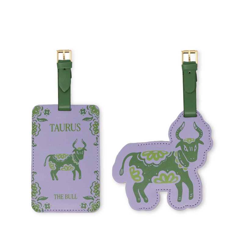 Leatherette Luggage Tag Set of 2
