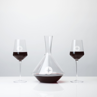 Branded Crystal Bordeaux Set