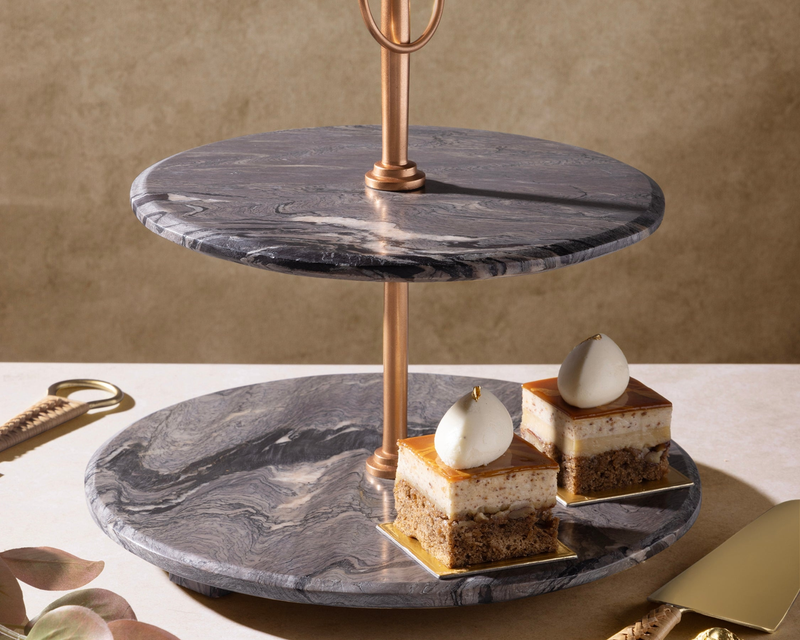 Heavenly Onyx Tiered Stand