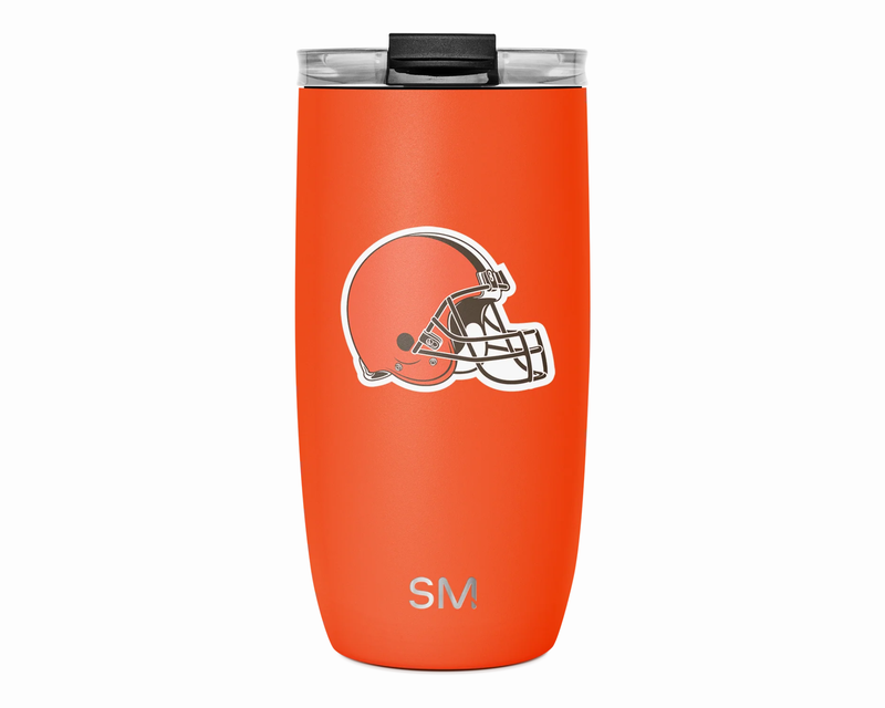 NFL Voyager Tumbler with Clear Flip Lid & Straw