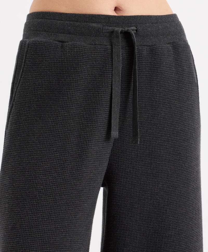 Women's Organic Luxe Waffle Wide Leg Pant