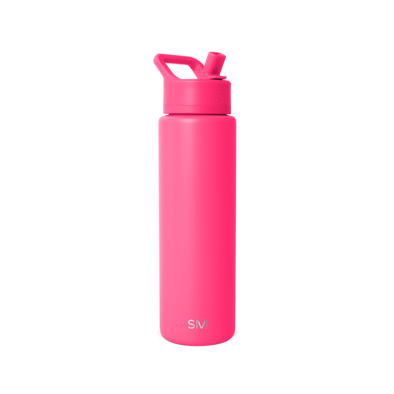 Summit Solid Water Bottle with Straw Lid, 30oz