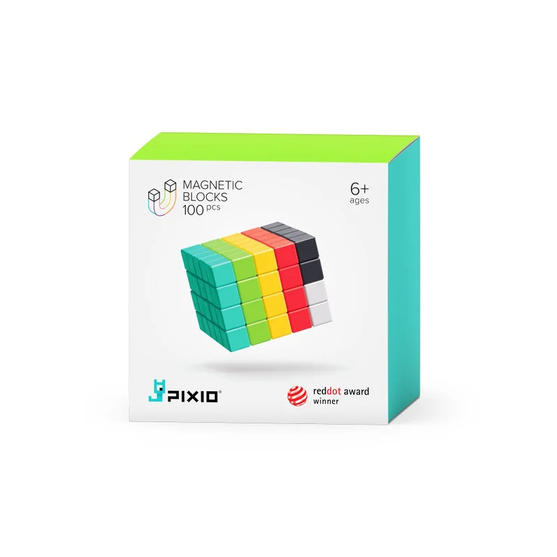 PIXIO 100 Magnetic Block Construction Set 
