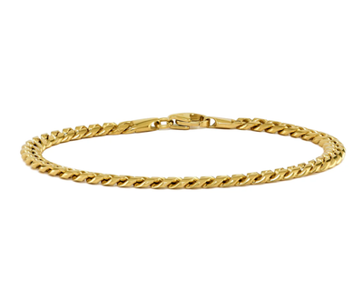 14K Gold Cuban Chain Bracelet