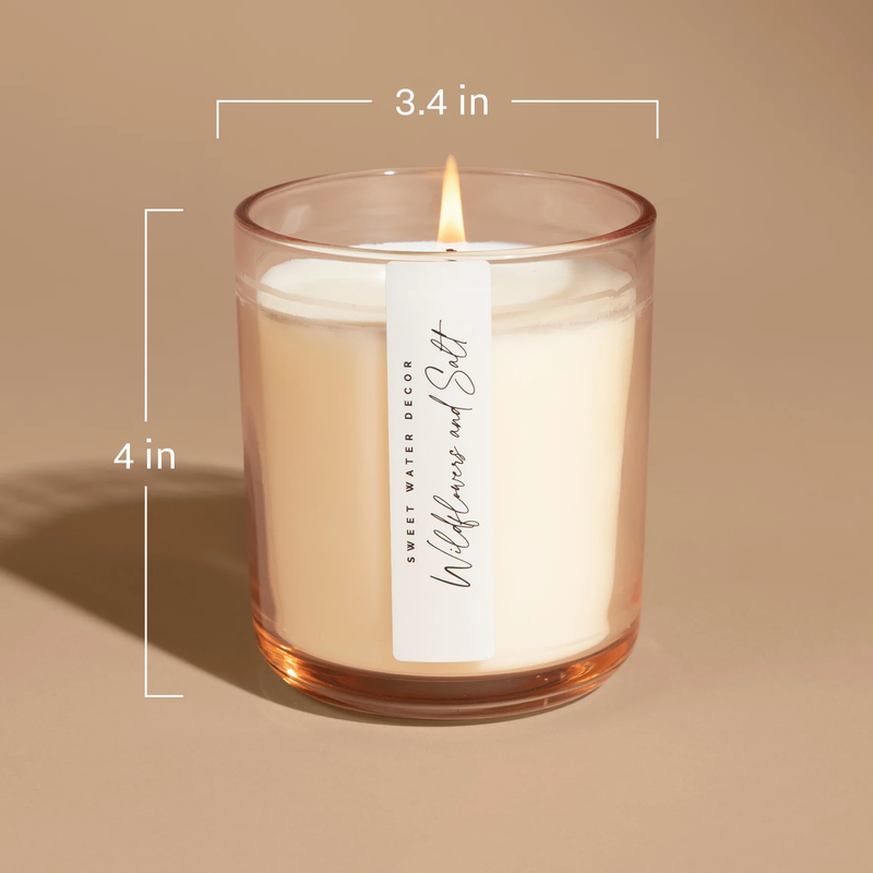 Tinted Glass Soy Wax Candle