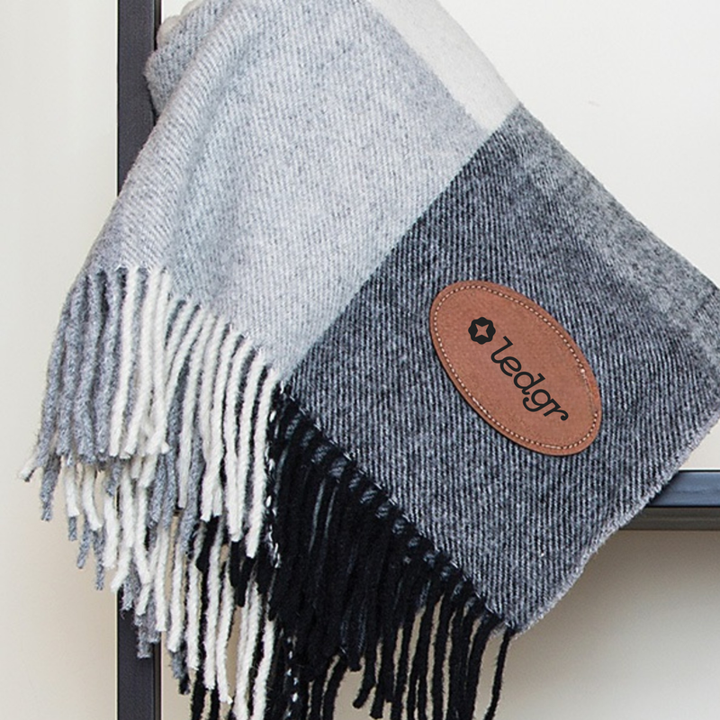 Branded Yorkshire Plaid Wool Blanket