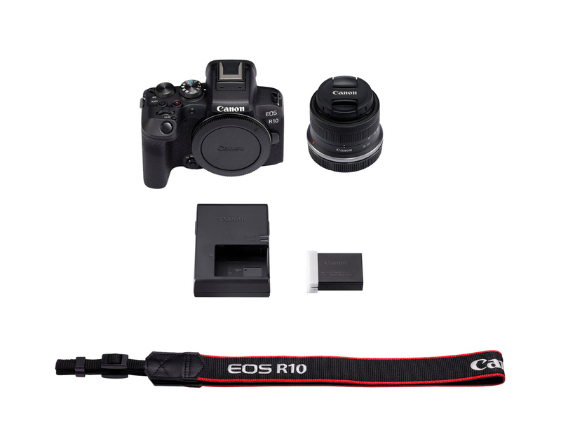 EOS R10 Mirrorless Camera with RF-S 18-45 f/4.5-6.3 IS STM Lens