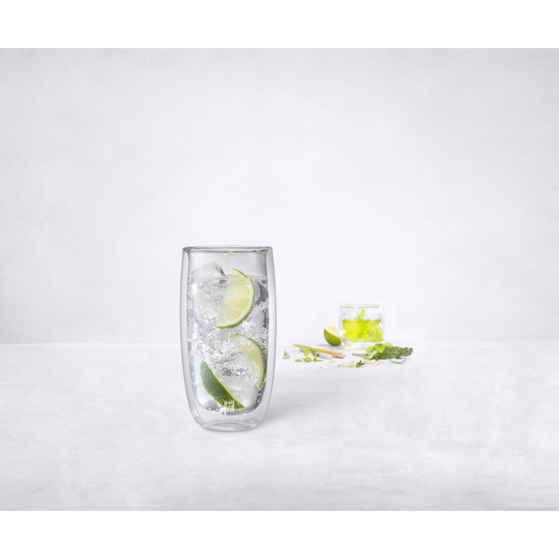 Sorrento 2-Piece Double Wall Glass Beverage Set