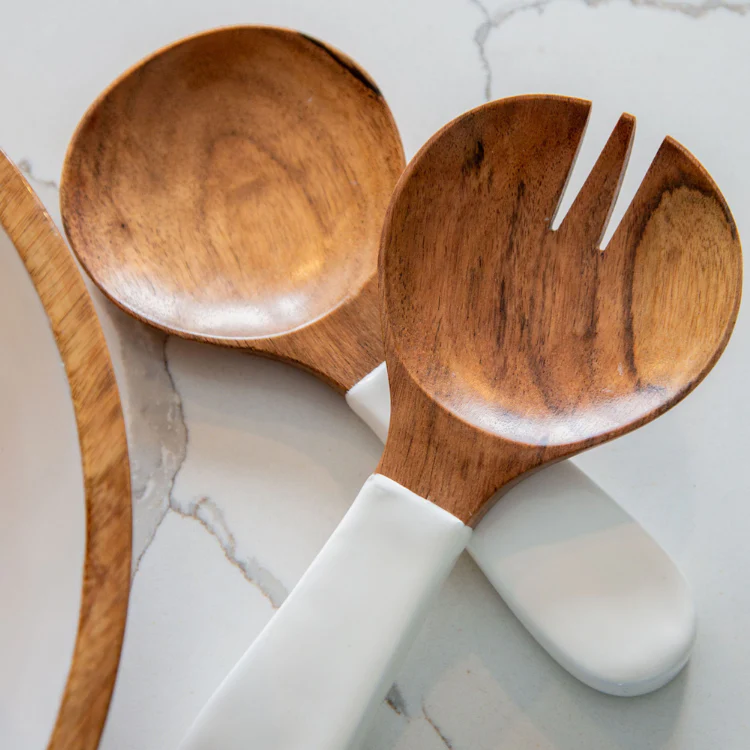 Acacia Wood Salad Servers