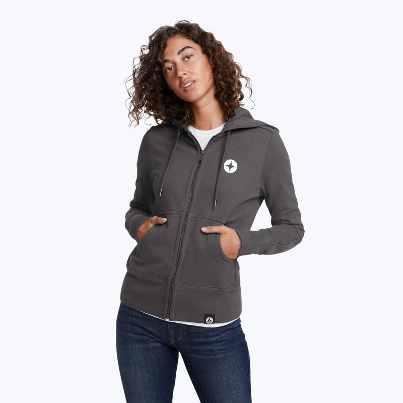 Branded Women's American Giant Classic Full Zip Heavyweight Fleece Hoodie