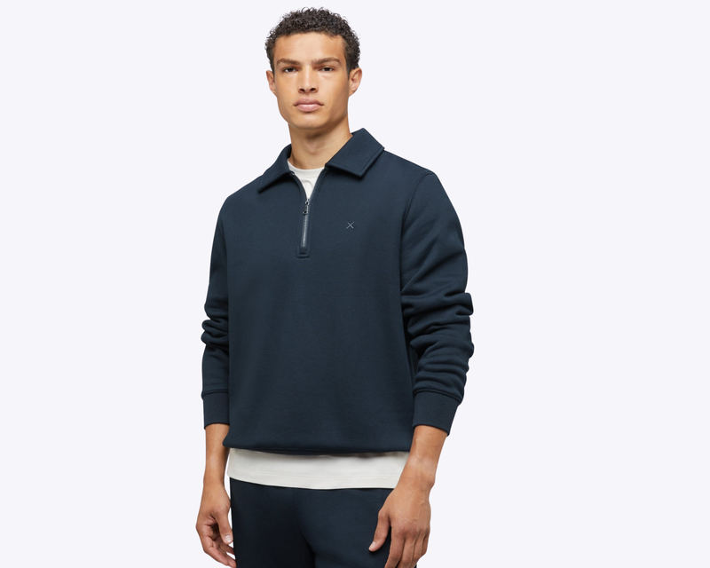 Men's Divine Fleece Q-Zip, Obsidian