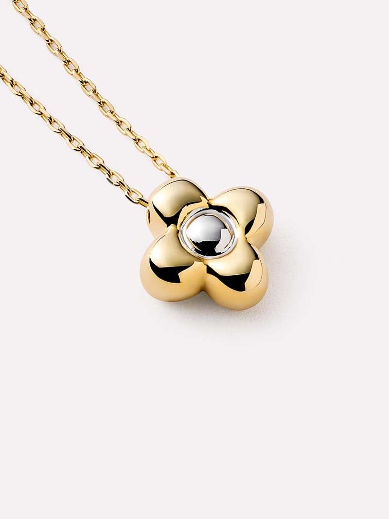 Liora Flower Pendant Mini Gold Necklace