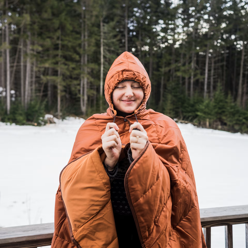Puffy Blanket Poncho