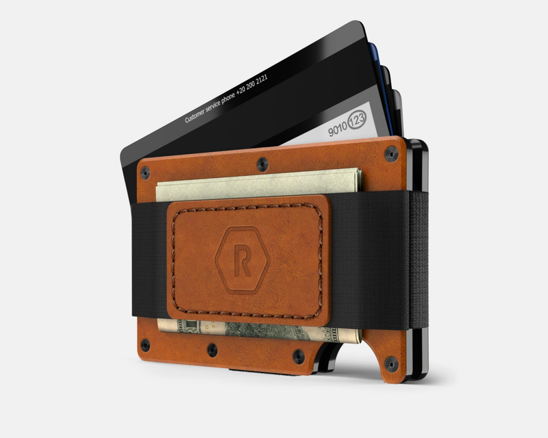 Tobacco Brown Leather Ridge Wallet